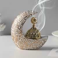 Décoration de cadeau de mariage, décoration de table centrale islamique, pot à encens bakhoor, brûleur d'oud décoratif, accessoire de maison arabe