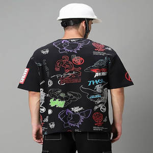 Camiseta de Hombre de Diseño Nuevo, de Lujo, de Algodón de Calidad, Corte Holgado, Hombros Ligeramente Caídos, Marca Blanca, Talla Grande - Product Image 4