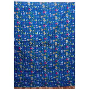 Manta Artesanal de Algodón Orgánico Vintage Kantha para Exportadores, Estilo Bohemio, Ecológica, Ideal para Hogar u Oficina, Hecha en India - Product Image 4