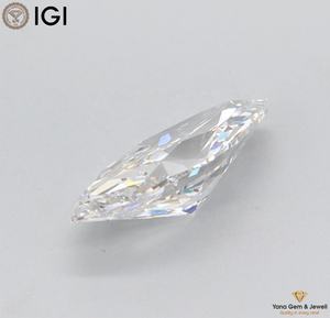 1,00 CT. CVD Lab Grown Sparkling Marquise Cut 10,58 MM Tamaño Diamante IGI Certificado F Color VS1 Claridad para anillo de oro blanco - Product Image 5