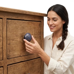 Moroccan Handicrafts Modern Etched Brass Cabinet Knobs Pulls Eco-Friendly Durable for Kitchen Wardrobe Drawer Dresser Bedroom - Product Image 5