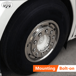 ฝาครอบล้อรถบัสทำจากสเตนเลส22.5x11.75 T304สำหรับ Scania - Product Image 5