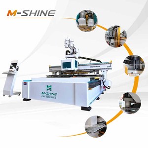 Router CNC ATC 2130 con Husillo HQD <span class=keywords><strong>de</strong></span> 9KW, Taladro <span class=keywords><strong>de</strong></span> 4*5 Filas, Guía Hiwin, Carga y Descarga Automática, Máquina <span class=keywords><strong>de</strong></span> Anidamiento para Muebles - Product Image 1