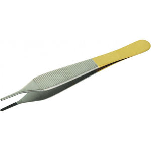 Micro Adson Tissue <b>Plier</b> TC Plain Tweezer 12cm Dental Surgical Forceps Instruments - Product Image 2