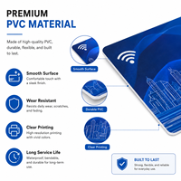 Carte RFID en plastique PVC intelligente, personnalisée, professionnelle, ISO14443A, blanche, 13,56 MHz, puce 213 215 216, contrôle d'accès