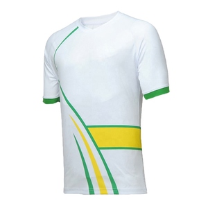 Uniforme de football unisexe personnalisable, haute qualité, 100% polyester, manches courtes, logo d'équipe - pour adultes et enfants - Product Image 2