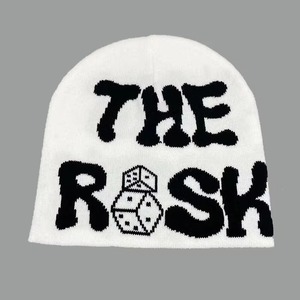 Bonnet en acrylique personnalisé avec impression en relief, motif jacquard tricoté, unisexe, sans revers, style streetwear avec lettres - Product Image 6