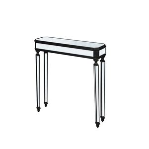 Consolle Black Mirror 48 piedi, in legno vintage intagliato, splendida e raffinata, per ingresso e soggiorno, tavolo da divano, stile classico - Product Image 6