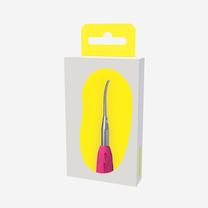 Lima de uñas estrecha UNIQ 35 con extremo curvo, logotipo OEM personalizado, empujador de cutículas profesional, instrumento de belleza para decoración de uñas, para uso en salón. - Product Image 4