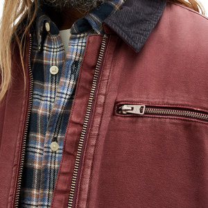 Veste en cuir pour homme la plus vendue avec col montant et logo frontal, doublure 100 % coton, service OEM personnalisé pour l'hiver - Product Image 6