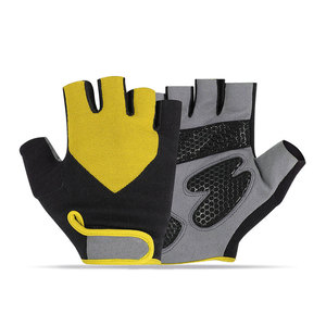Guantes de Levantamiento de Pesas de Medio Dedo, Transpirables, de Material PU Antideslizante, para Gimnasio, Fitness, Unisex, Talla Universal, Guantes de Carreras Transpirables - Product Image 3