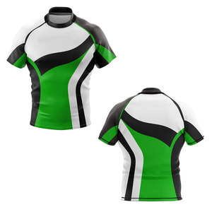 Jersey de Rugby Personalizado con Diseño de Impresión Digital, Cuello Redondo, Secado Rápido, Transpirable, Servicio OEM, Tallas Grandes, Superventas - Product Image 1