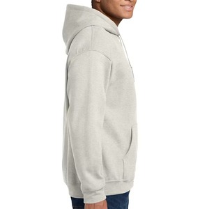 Sweat-shirt à capuche en molleton uni pour homme, coupe classique, décontracté, en coton, pour l'automne - Product Image 1