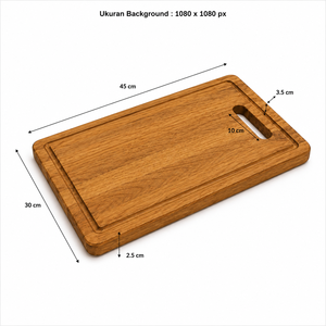 Planche à découper en teck massif, grande planche à hacher avec rainure pour les jus et poignée, pour cuisine, café, restaurant, hôtel, projet de restauration - Product Image 2
