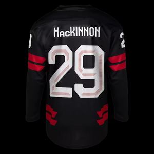 Maillot de hockey sur glace personnalisé, impression numérique, anti-bactérien, manches courtes, pull-over, uniforme d'équipe, service OEM, 100% polyester, motif Argyle - Product Image 4