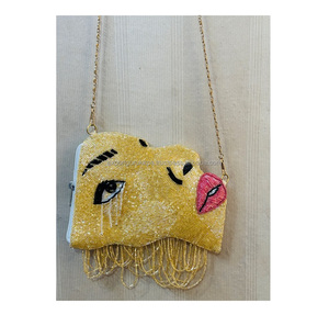 Indian Bohemian Style Handmade Beaded Designer Clutch Messenger <b>Bags</b> Women Elegant <b>Boho</b> Evening Shopping Party Shoulder <b>Bag</b> - Product Image 5