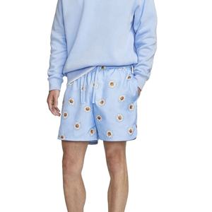 Pantalones cortos de hombre sublimación personalizados de alta calidad Algodón colores sólidos cintura elástica Popular verano corto con tamaño de logotipo - Product Image 6