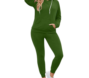 Premium Quality Wholesale Women's Half-zip <b>Sweaters</b> and Women's Loose-fitting Wide-leg Pants Sportswear <b>Sets</b> Suitable - Product Image 2