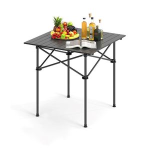 Camping Furniture <b>Portable</b> Roll-Up <b>Table</b> with Carrying Bag for Outdoor Picnics and Trips - Product Image 1