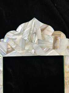 Handmade Mother of <b>Pearl</b> <b>Photo</b> <b>Frame</b> Resin <b>Frame</b> Custom Size Tabletop Display for Home Hotel Decor - Product Image 4