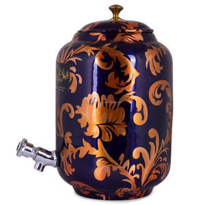 Dispensador de agua de cobre 100%, olla de agua impresa para el hogar, jardín y hotel, diseño elegante y estampado para la venta - Product Image 2