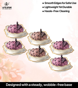 Nuevo frutero de porcelana fina con diseño lujoso y platillo, multiusos, color blanco, para fiestas, diseño lujoso - Product Image 4
