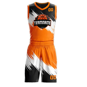 Ensemble d'uniformes de basketball de haute qualité pour équipe, personnalisable, unisexe, grandes tailles, 100 % polyester, antibactérien, respirant, vente en gros - Product Image 1