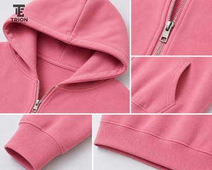 Sweat à capuche zippé pour homme, poids lourd, hiver, broderie personnalisée, respirant, 100% coton molletonné, vêtements décontractés, service OEM, couleurs personnalisées - Product Image 6