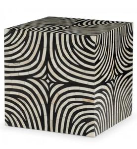 Table à tiroirs en os incrusté de la marque ILAHI, design moderne, détails en agate, rangement à trois niveaux, meuble portable pour la maison - Product Image 5