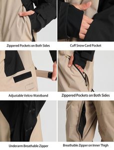 Custom Durable Waterproof Ski Suit Winter Snowboard Jacket Pants Set Breathable Thermal Snow Outfit Outdoor Snow Sports Apparel - Product Image 5