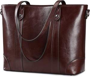 Leather Tote <b>Bag</b> <b>for</b> Women Office Shoulder Handbag 15.6 Inch Work <b>Laptop</b> Briefcase. - Product Image 4