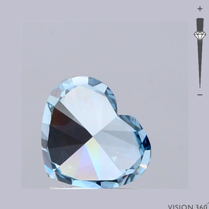 Diamantes de laboratorio azules vivos de corte corazón de 0.50 a 20 quilates, sueltos |   Diamante CVD Certificado por IGI |   Diamantes Cultivados en Laboratorio al por Mayor, Piedras Sueltas - Product Image 3