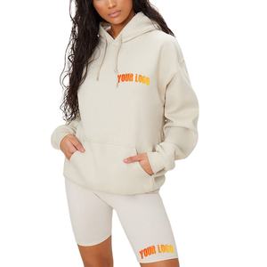 OEM personalizado al por mayor de calidad Sudadera con capucha de las mujeres y corto 2 piezas conjunto de moda mejor estilo transpirable mujeres con capucha - Product Image 1