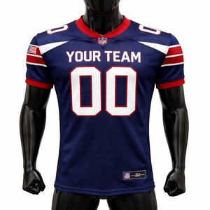 Camiseta de Fútbol Americano, Cuello en V, Corte Atlético, Personalizada, Sublimada y Bordada, 100% Poliéster, Secado Rápido, Transpirable - Product Image 1