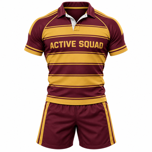 Conjunto de Uniforme de Rugby Transpirable para Hombre, Camiseta Sublimada Personalizada, Uniformes de Rugby y Fútbol OEM ODM para Equipos - Product Image 1