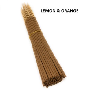 Bâtons d'encens de 19 pouces, meilleurs vendeurs de bâtons d'encens naturels au citron et à l'orange, approvisionnement en vrac (marron) - Product Image 1