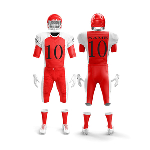 Sports Wear Solid Color American Football Uniform Plus Size Quick Dry Custom Made American Football Jersey <b>Cheap</b> Price - Product Image 2