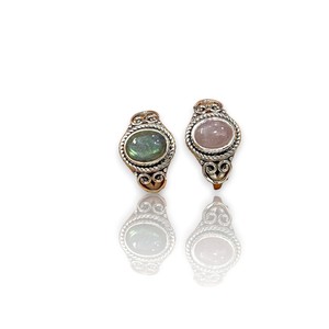 Plata de Ley 925 Maciza, Gema de Piedra Lunar con Corte Ovalado y Engaste de Bisel, Hecha a Mano, Estilo Vintage Exótico, Joyería Fina para Mujer - Product Image 1