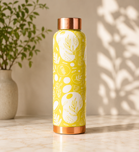 Botella de Agua de Cobre con Diseño Oriental, Termo Portátil con Tapa, Vaso de Viaje - Product Image 4