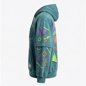 Sudadera con Capucha Sublimada Estilo Y2K, Unisex, Oversize, con Estampado Gráfico Completo, Sudadera de Forro Polar Personalizada - Product Image 5