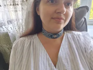 Beautyfull Blue <b>set</b> Traditional <b>Beaded</b> Choker Necklace for women Ethnic Style Jewelry. Gift for party ,Anniversary, Wedding - Product Image 2