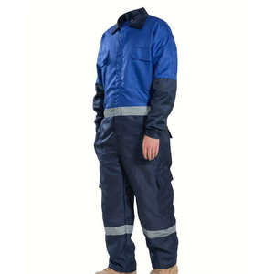 Combinaison de travail durable, respirante, imperméable, coupe ample avec poches, manches longues, pour travaux de construction - Product Image 3