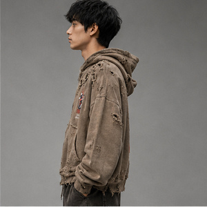 เสื้อฮู้ดดี้ยูนิเซ็กซ์ขายดี ทรงวินเทจ ผ้าฝ้าย 100% ซักนุ่ม สวมใส่สบาย แฟชั่นลำลอง ไซส์ใหญ่พิเศษ เหมาะสำหรับฤดูหนาว - Product Image 4