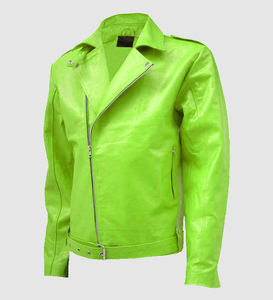 แจ็กเก็ตหนังสำหรับผู้ชายแจ็กเก็ตหนังสำหรับผู้ชายแจ็กเก็ตแนวสตรีทแจ็กเก็ตแบบมีซิปดีไซน์ตามสั่ง - Product Image 1