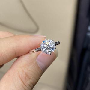 Anillo de Diamantes de Calidad de Exportación, Anillo de Compromiso de Diamantes Solitario de Lujo para Mujer, Joyería Clásica de Boda, Artesanía Fina en Oferta - Product Image 6