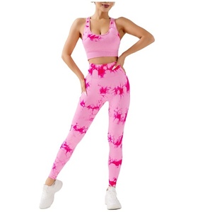 Gym Set Women 2 Pcs Yoga Bra and Pants <b>Leggings</b> Outfit Sports Tracksuit Workout Clothes Running Fitness Suit Pilates Activewear - Product Image 5