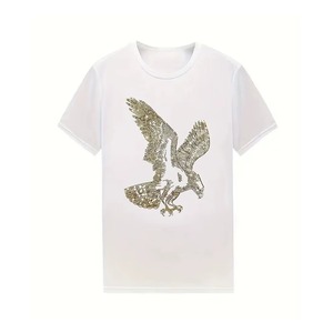 T-shirt personnalisable pour femme avec strass, respirant, séchage rapide, anti-UV, en polyester de haute qualité pour l'été - Product Image 1