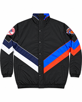 Blouson matelassé unisexe rétro à blocs de couleur unie, avec patch personnalisé, pour équipe sportive, chaud, écologique, respirant, doublé en laine, streetwear, ODM