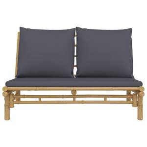 Banc de jardin en bambou naturel de résistance moyenne, collection de bancs de patio - Product Image 3