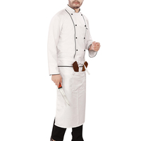 Uniformes de chef pour adultes, col montant, manches longues, best-sellers en gros pour restaurants, bars et cuisines
